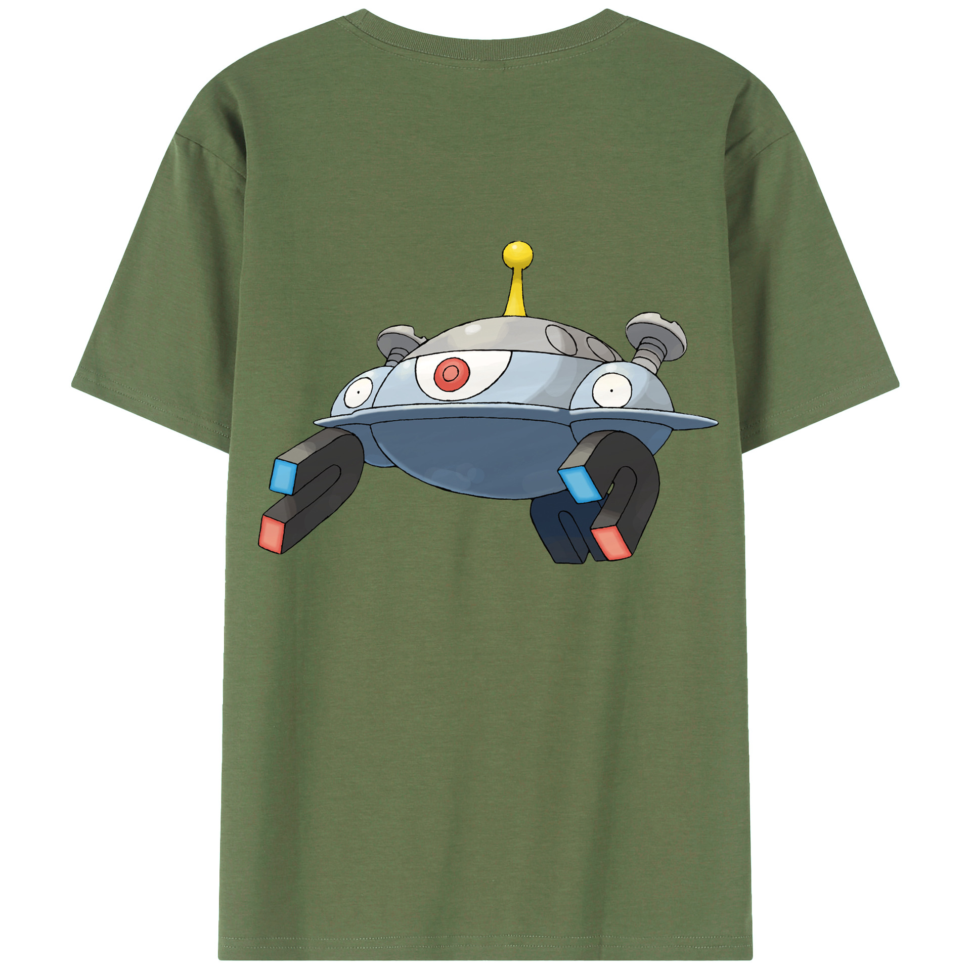（画像用） ポケットモンスター Pokémon 綿100％ メンズ半袖Tシャツ（バックプリント） 通気性